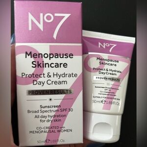 New in Box No7 Menopause Skincare Day Cream 1.69 Fl Oz